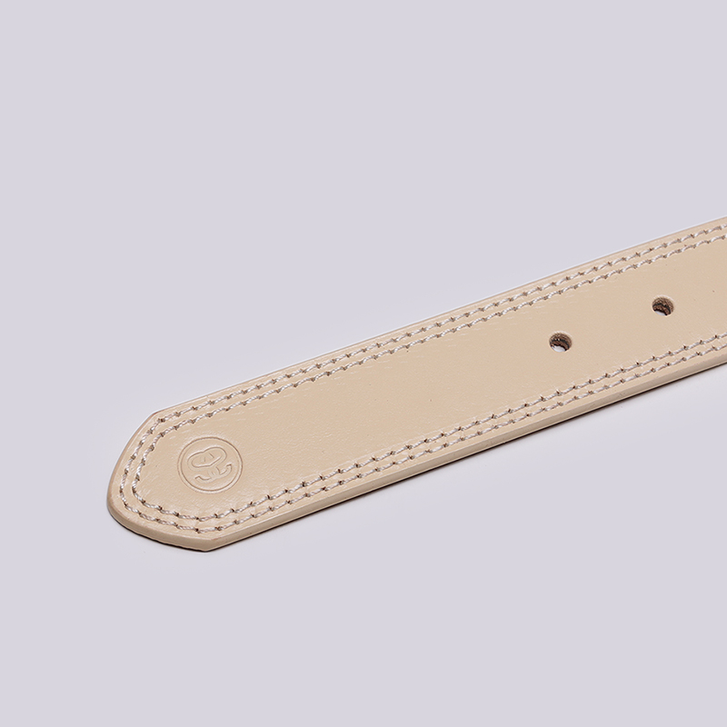  бежевый ремень Stussy Contrast Stitch Leather Belt 135154-tan - цена, описание, фото 3